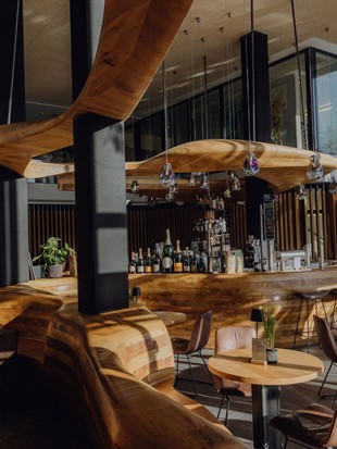 Designer bar Freiraum with a modern, stylish atmosphere.